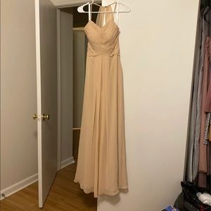 Azazie champagne bridesmaid dress